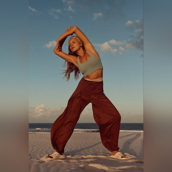 free people movement Pants - Free People Movement "Find your flow " pants NWT in the color Argan Oil